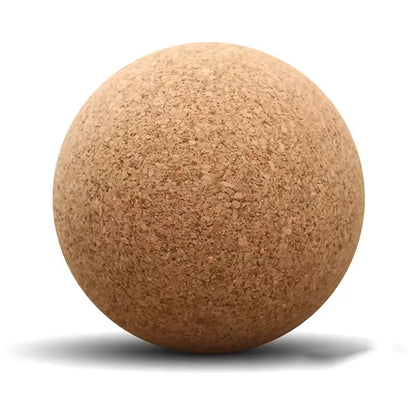 Trigger Point Deep Tissue Muscle Relaxation Recovery Portable Durable Firm Pressure Mobility Exercise Natural Cork Massage Ball