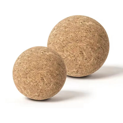 Trigger Point Deep Tissue Muscle Relaxation Recovery Portable Durable Firm Pressure Mobility Exercise Natural Cork Massage Ball