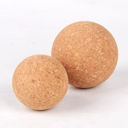 Trigger Point Deep Tissue Muscle Relaxation Recovery Portable Durable Firm Pressure Mobility Exercise Natural Cork Massage Ball